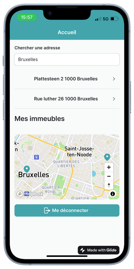 Capture d'écran de l'application up-check